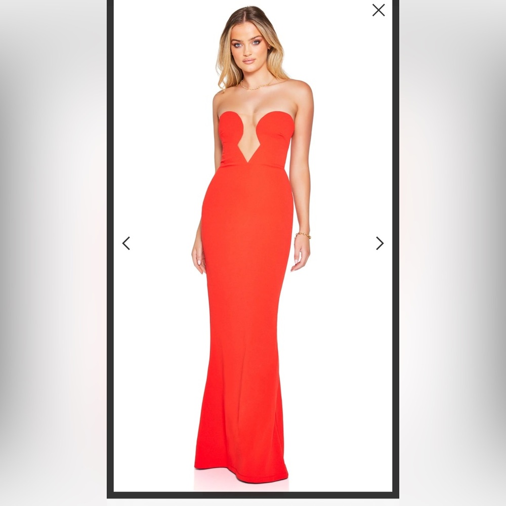 Nookie minx red womens gown size Large